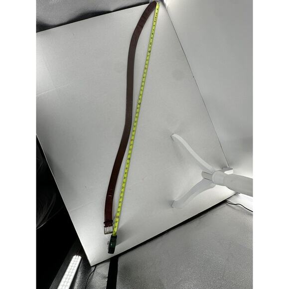 Nocona Mens Belt Size 46 Leather western Rodeo Brown Brass Buckle - Picture 9 of 13